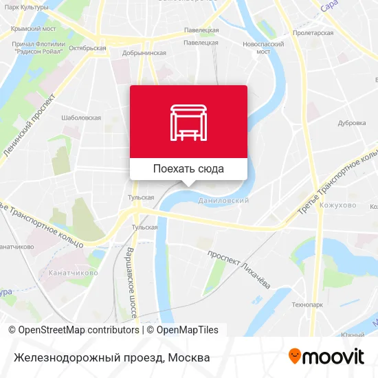Карта Железнодорожный проезд