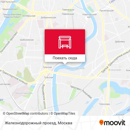 Карта Железнодорожный проезд