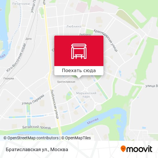 Москва карта братиславская