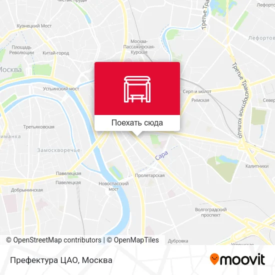 Карта Префектура ЦАО