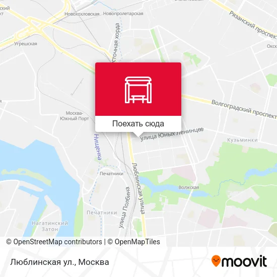 Карта Люблинская ул.
