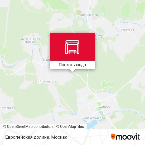 Карта Европейская долина