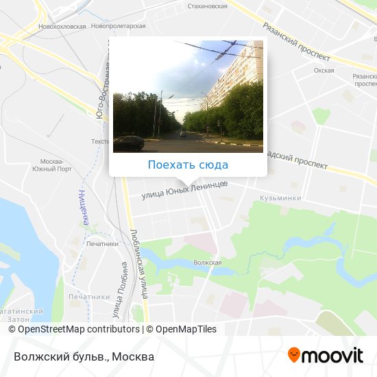 Карта Волжский бульв.