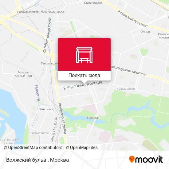 Карта Волжский бульв.