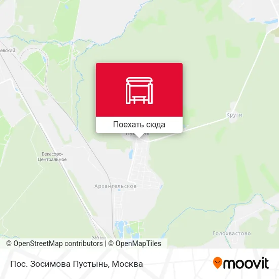 Карта Пос. Зосимова Пустынь