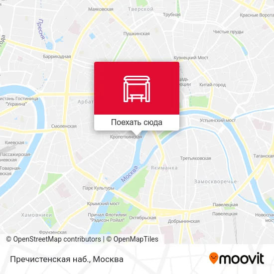 Карта Пречистенская наб.
