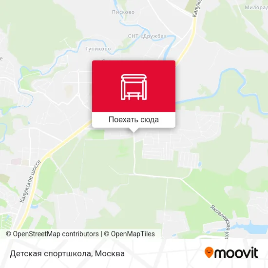 Карта Детская спортшкола