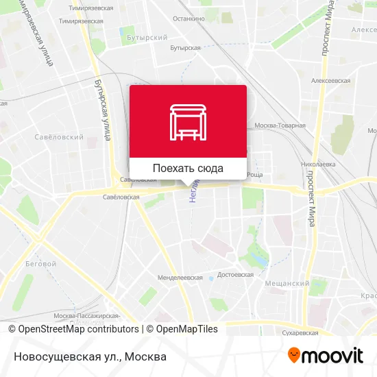 Карта Новосущевская ул.