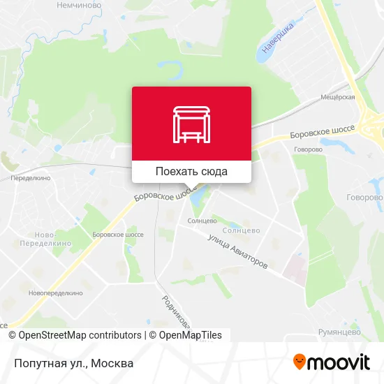 Карта Попутная ул.