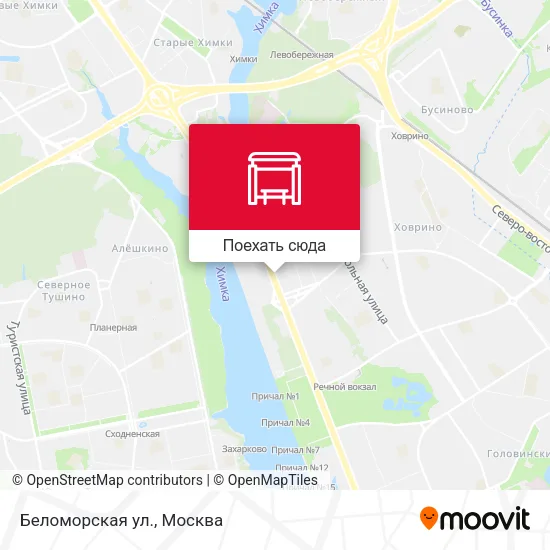 Карта Беломорская ул.
