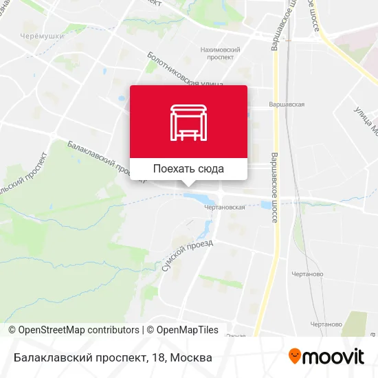 Карта Балаклавский проспект, 18