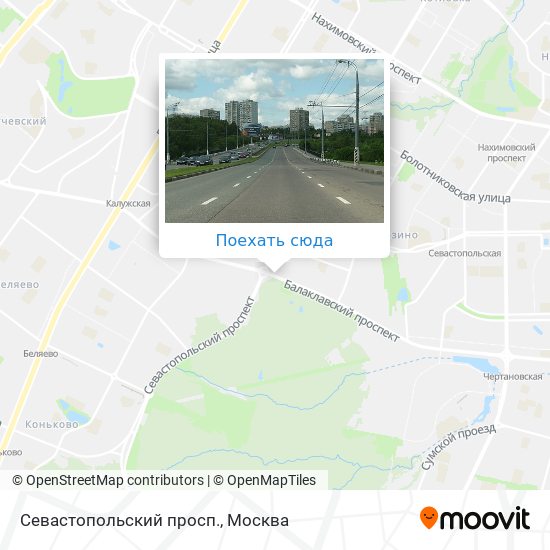 Карта Севастопольский просп.