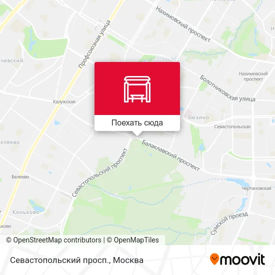 Карта Севастопольский просп.