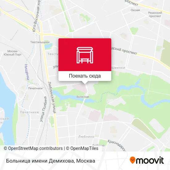 Карта Больница имени Демихова