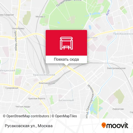 Карта Русаковская ул.
