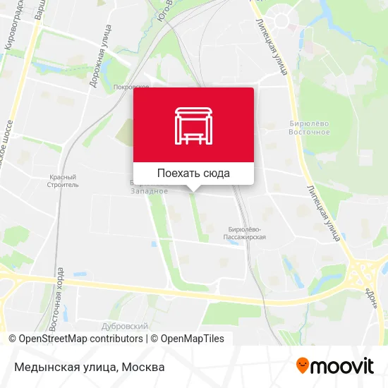 Карта Медынская улица