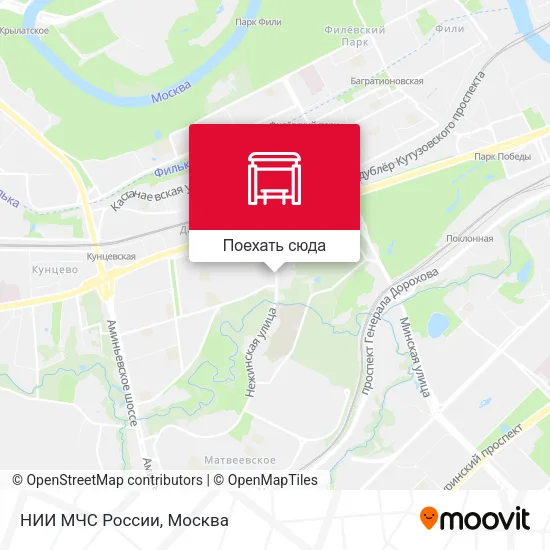 Карта НИИ МЧС России