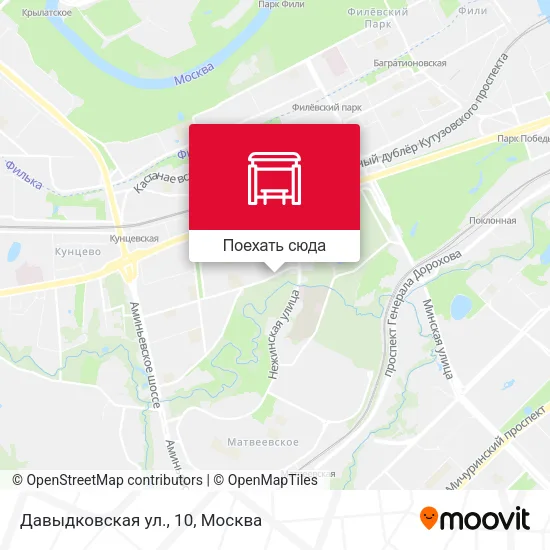 Карта Давыдковская ул., 10