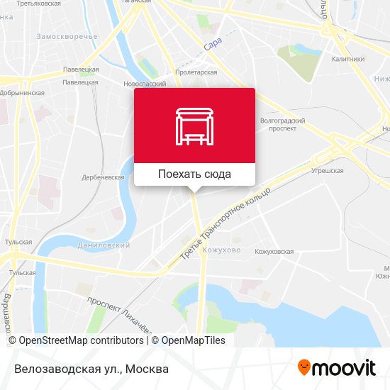 Карта Велозаводская ул.