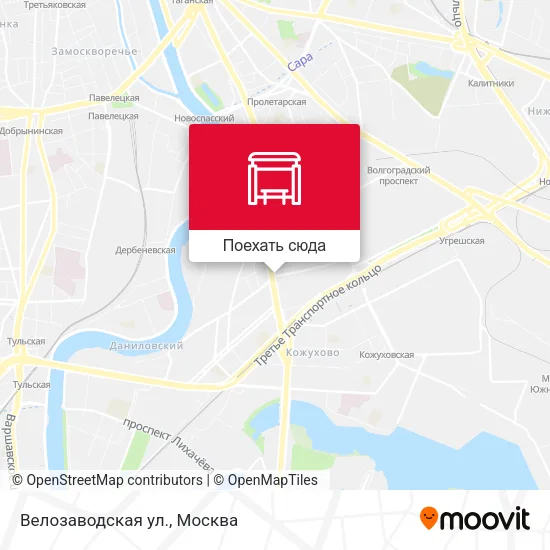 Карта Велозаводская ул.