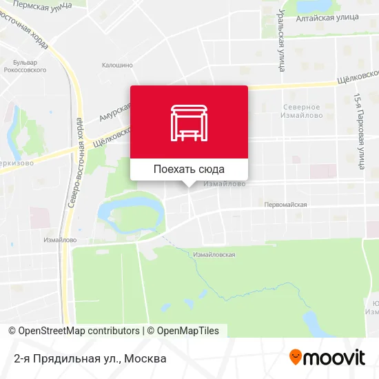 Карта 2-я Прядильная ул.