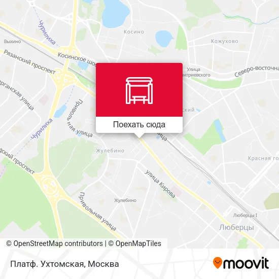 Карта Платф. Ухтомская
