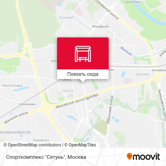 Карта Спорткомплекс "Сетунь"