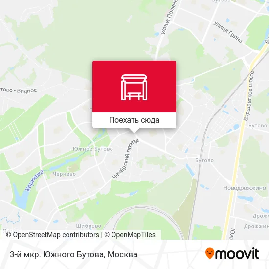 Карта 3-й мкр. Южного Бутова