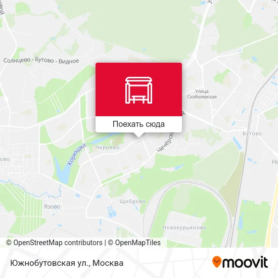 Карта Южнобутовская ул.