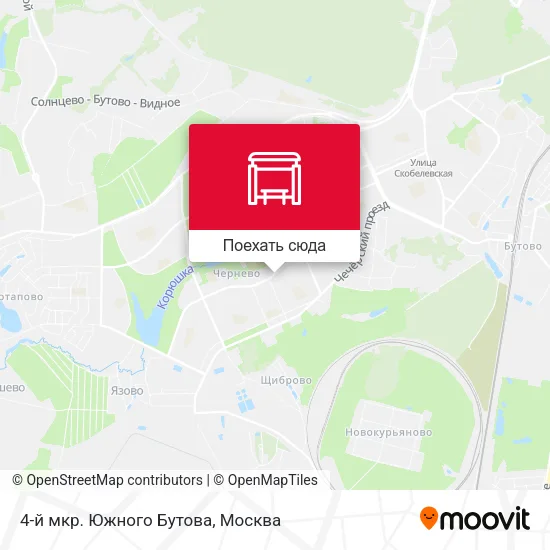 Карта 4-й мкр. Южного Бутова
