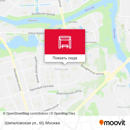 Карта Шипиловская ул., 60