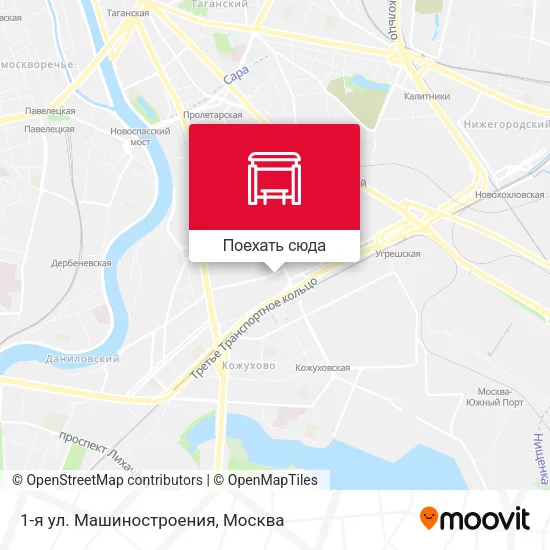 Карта 1-я ул. Машиностроения