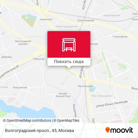 Карта Волгоградский просп., 45
