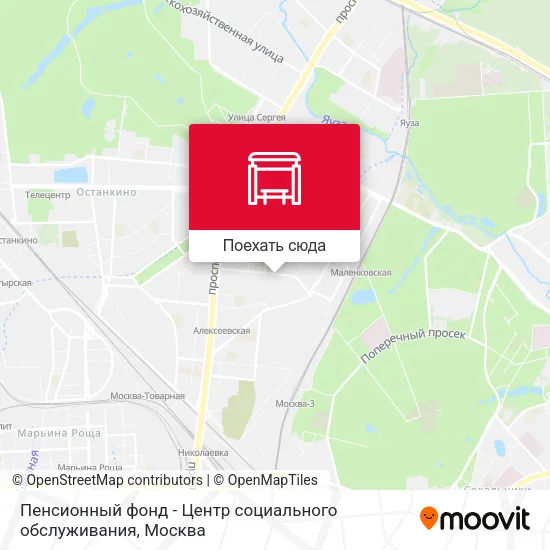 Карта Пенсионный фонд - Центр социального обслуживания