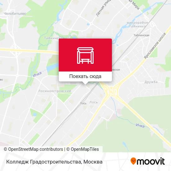 Карта Колледж Градостроительства