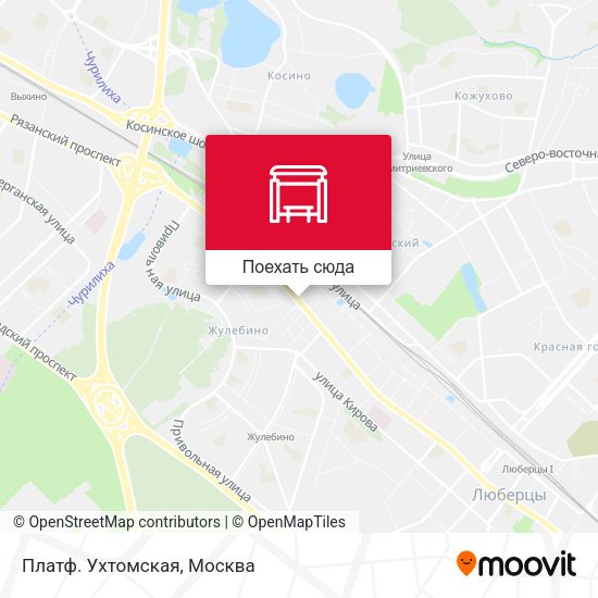 Карта Платф. Ухтомская
