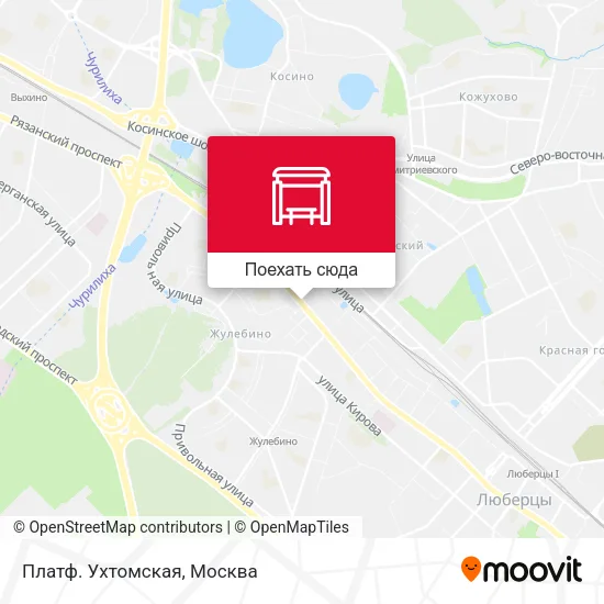 Карта Платф. Ухтомская