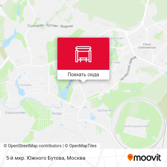Карта 5-й мкр. Южного Бутова