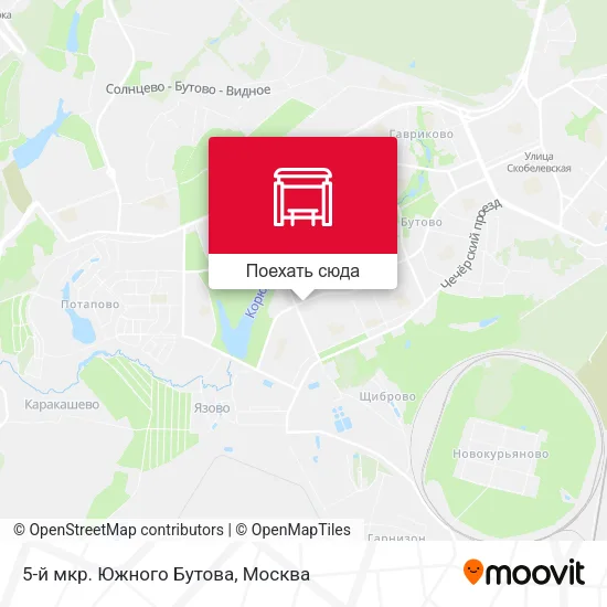 Карта 5-й мкр. Южного Бутова