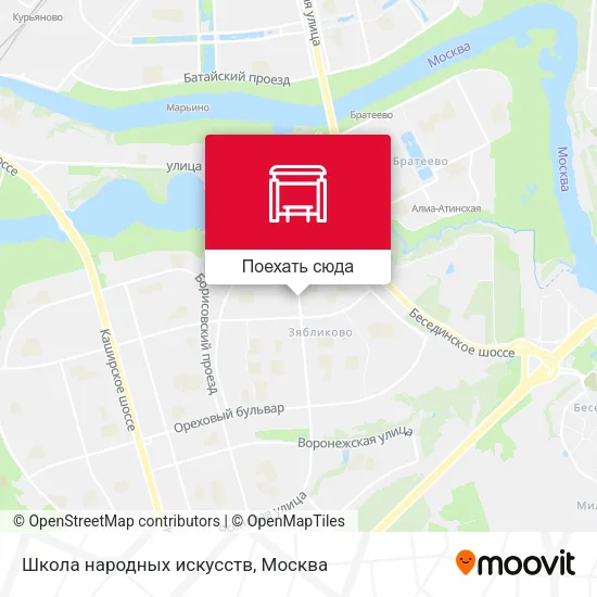 Карта Школа народных искусств
