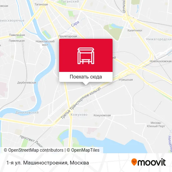 Карта 1-я ул. Машиностроения