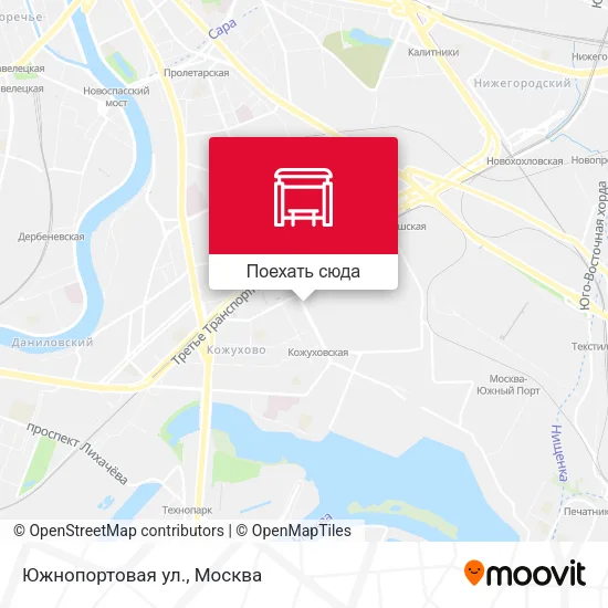 Карта Южнопортовая ул.
