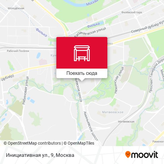 Карта Инициативная ул., 9