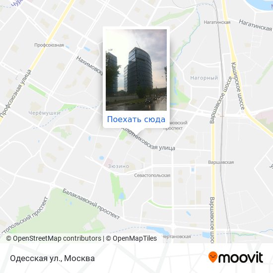 Карта Одесская ул.