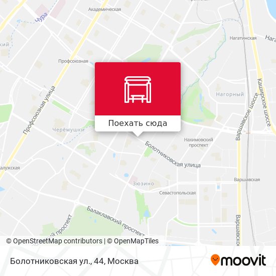 Карта Болотниковская ул., 44