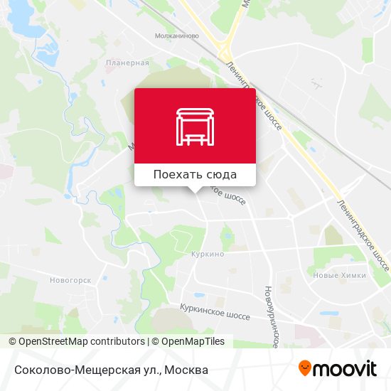Карта Соколово-Мещерская ул.