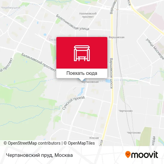Карта Чертановский пруд
