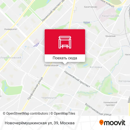 Карта Новочерёмушкинская ул, 39