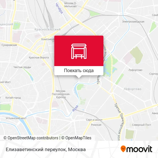 Карта Елизаветинский переулок