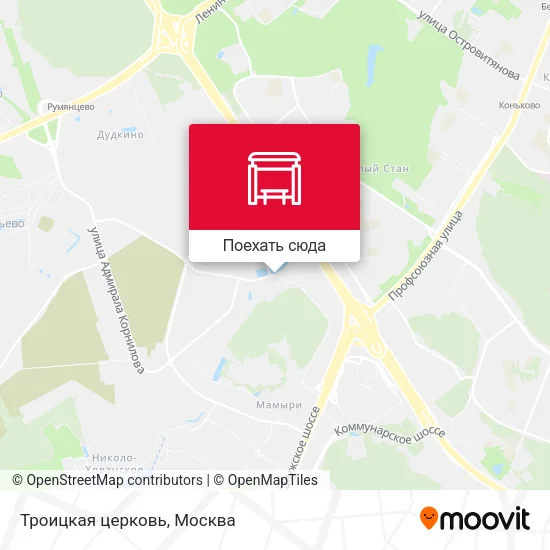 Карта Троицкая церковь